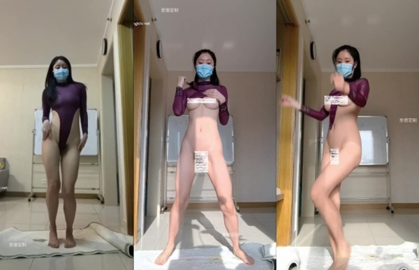 推特 云朵有点甜 私人定制，体操服热舞12V