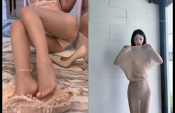 秀人网 唐安琪 极致丝袜诱惑，裸体在丝袜里扭动2V