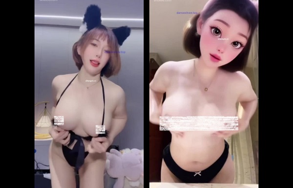 抖音 金橙橙 巨乳御姐裸舞6V