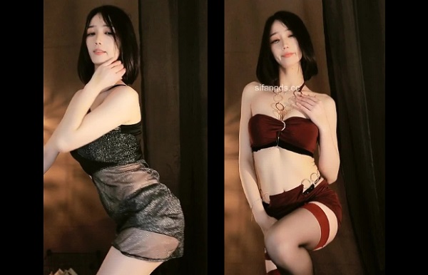 虎牙 刘钞钞 情趣制服等抖胸舞10V