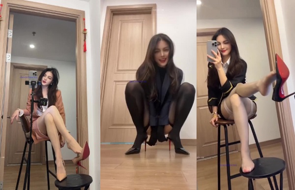 抖音 NingYu 中俄混血，异域风情，丝足美腿私拍24V