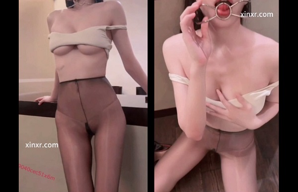 秀人网 陆萱萱 人气女神最新开档皮裤性感私房2V