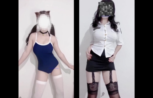 快手 小奶冻 精神小妹，扭胯骚舞动感摇摆28V