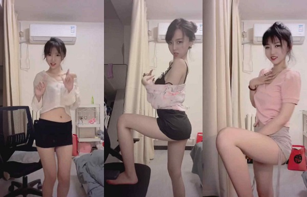 快手 苏苏baby 高颜妹子直播骚舞，坐摇跪摇顶胯26V【1.06G】