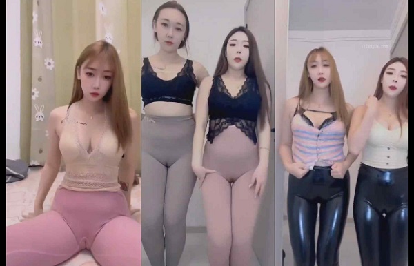 快手 财迷马 妮妮宝 双人骆驼趾顶臀摇17V【537M】