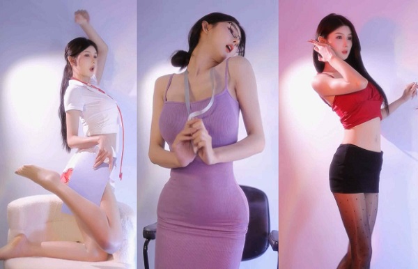 B站 小鹿想你y 高颜值主播性感骚舞第二弹14V【2.04G】